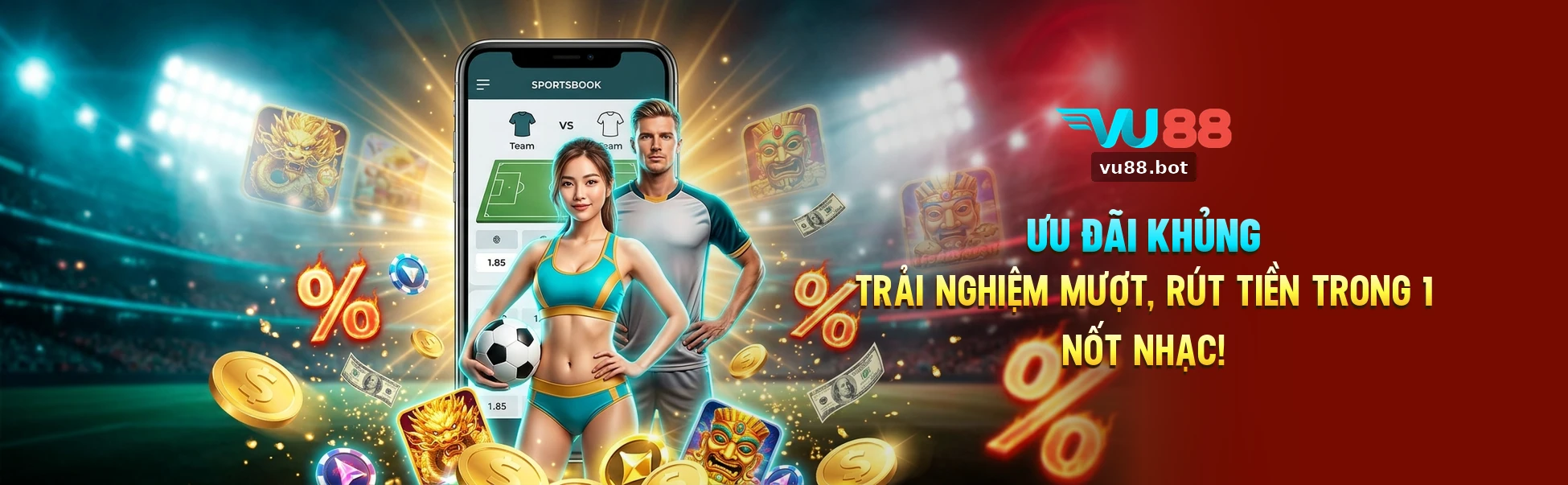 VU88 - Ưu Đãi Khủng, Trải Nghiệm Mượt, Rút Tiền Trong 1 Nốt Nhạc